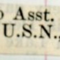A daughter was born to Asst. Naval Constr. and Mrs. Charles A. Harrington, U.S.N. at Boston, Mass., on Aug. 9 [1912] [birth announcement]
